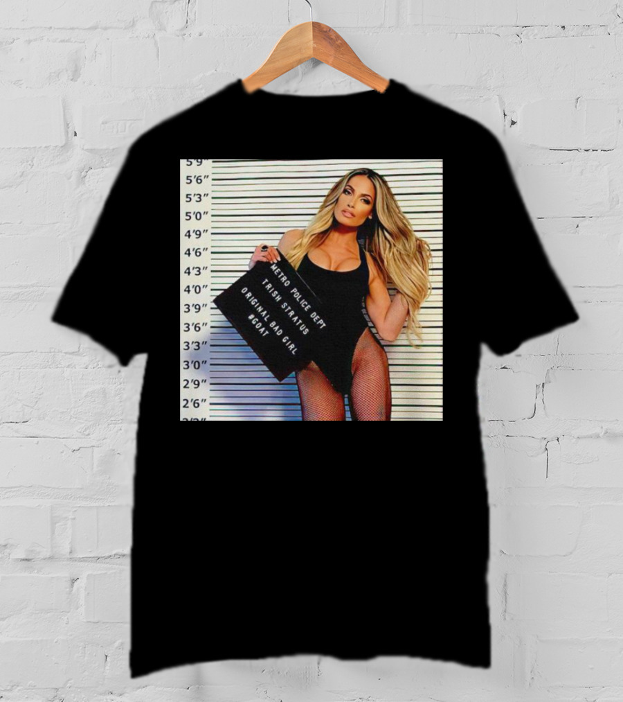 Trish Stratus Metro Police Dept Original Bad Girl GOAT T-Shirt