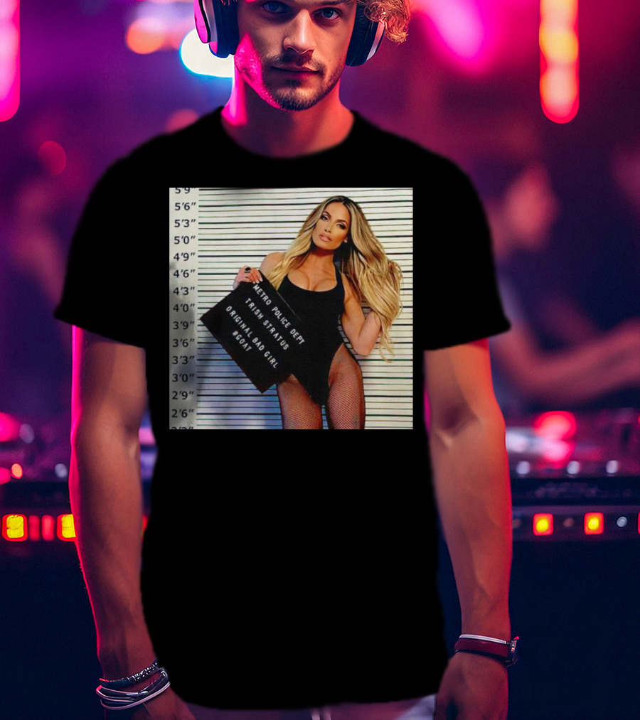Trish Stratus Metro Police Dept Original Bad Girl GOAT T-Shirt