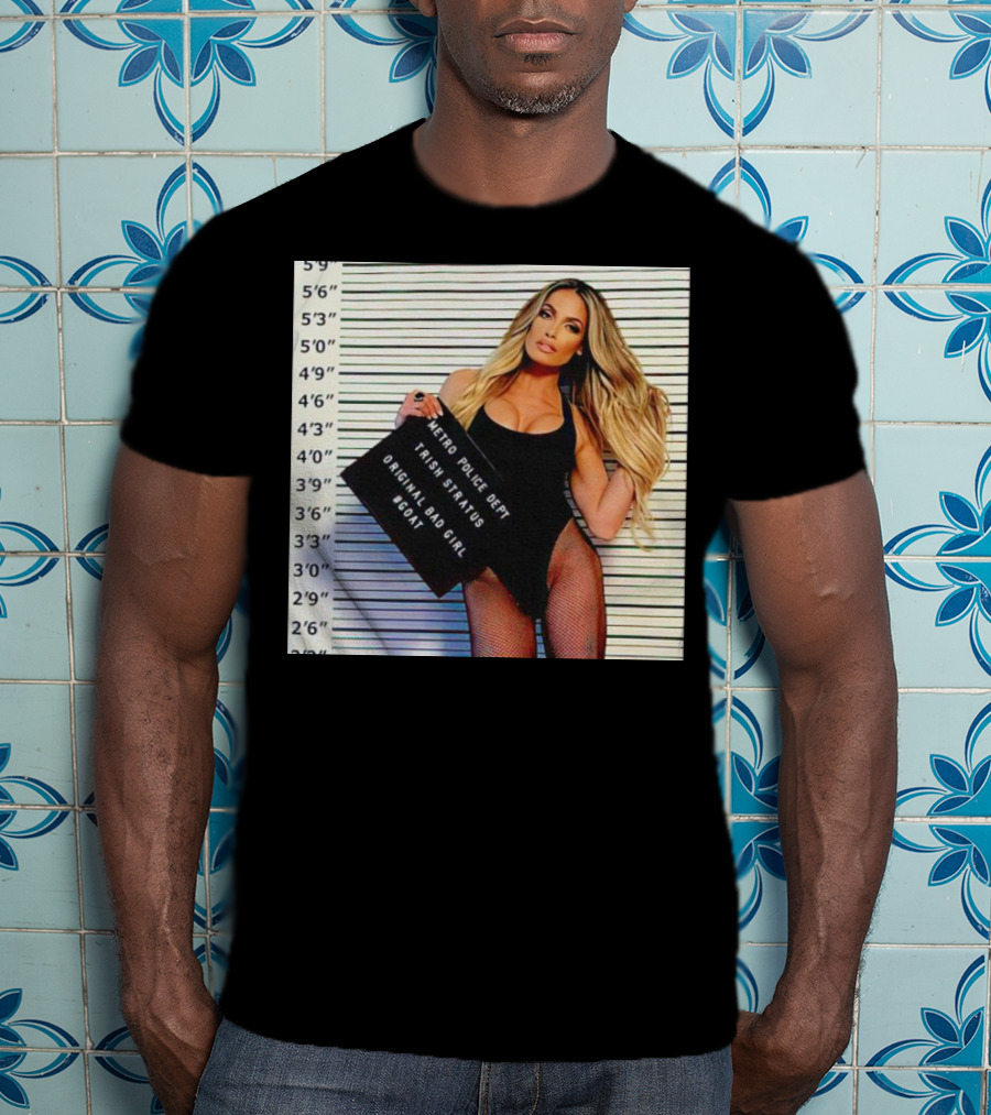 Trish Stratus Metro Police Dept Original Bad Girl GOAT T-Shirt