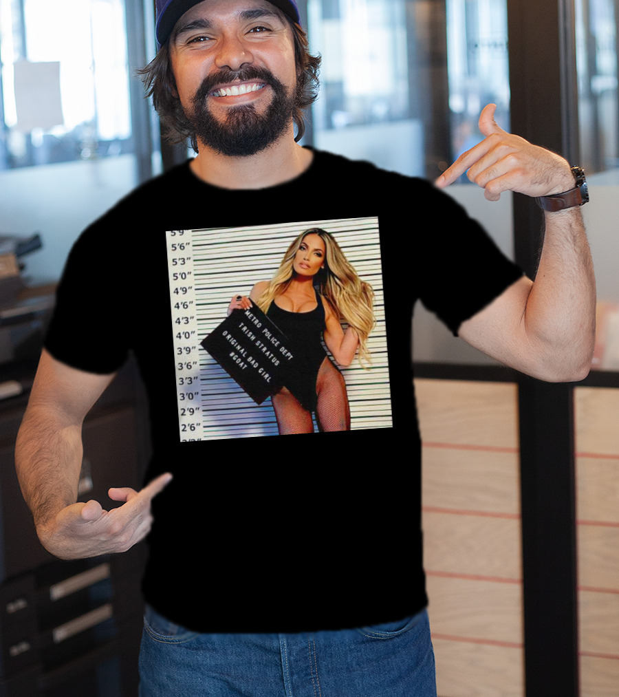 Trish Stratus Metro Police Dept Original Bad Girl GOAT T-Shirt