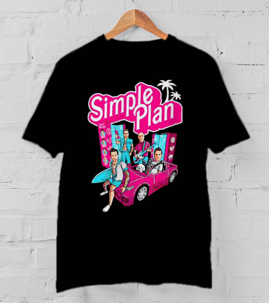 Simple Plan Barbie Dolls And Car Ocean Drive T-Shirt