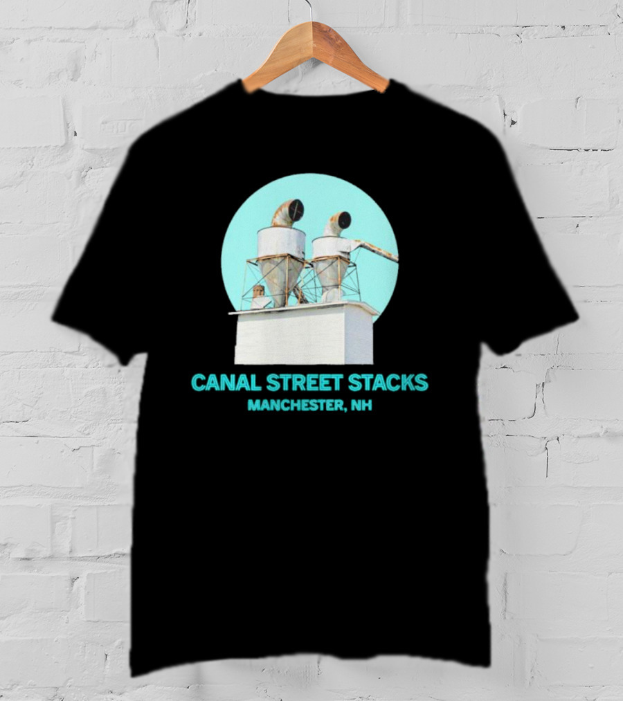 CANAL STREET STACKS MANCHESTER NH Ventilation Towers T-Shirt