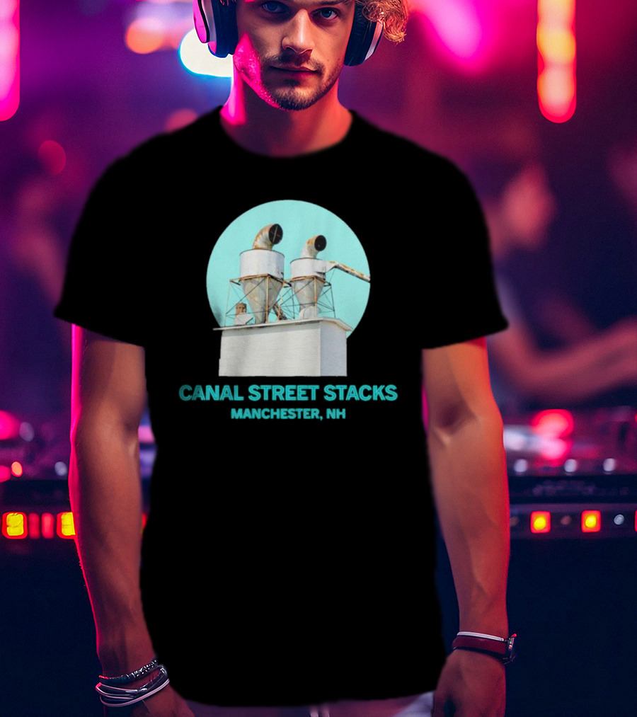 CANAL STREET STACKS MANCHESTER NH Ventilation Towers T-Shirt