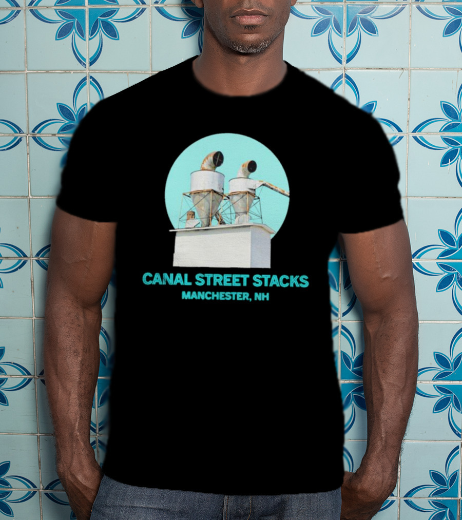 CANAL STREET STACKS MANCHESTER NH Ventilation Towers T-Shirt