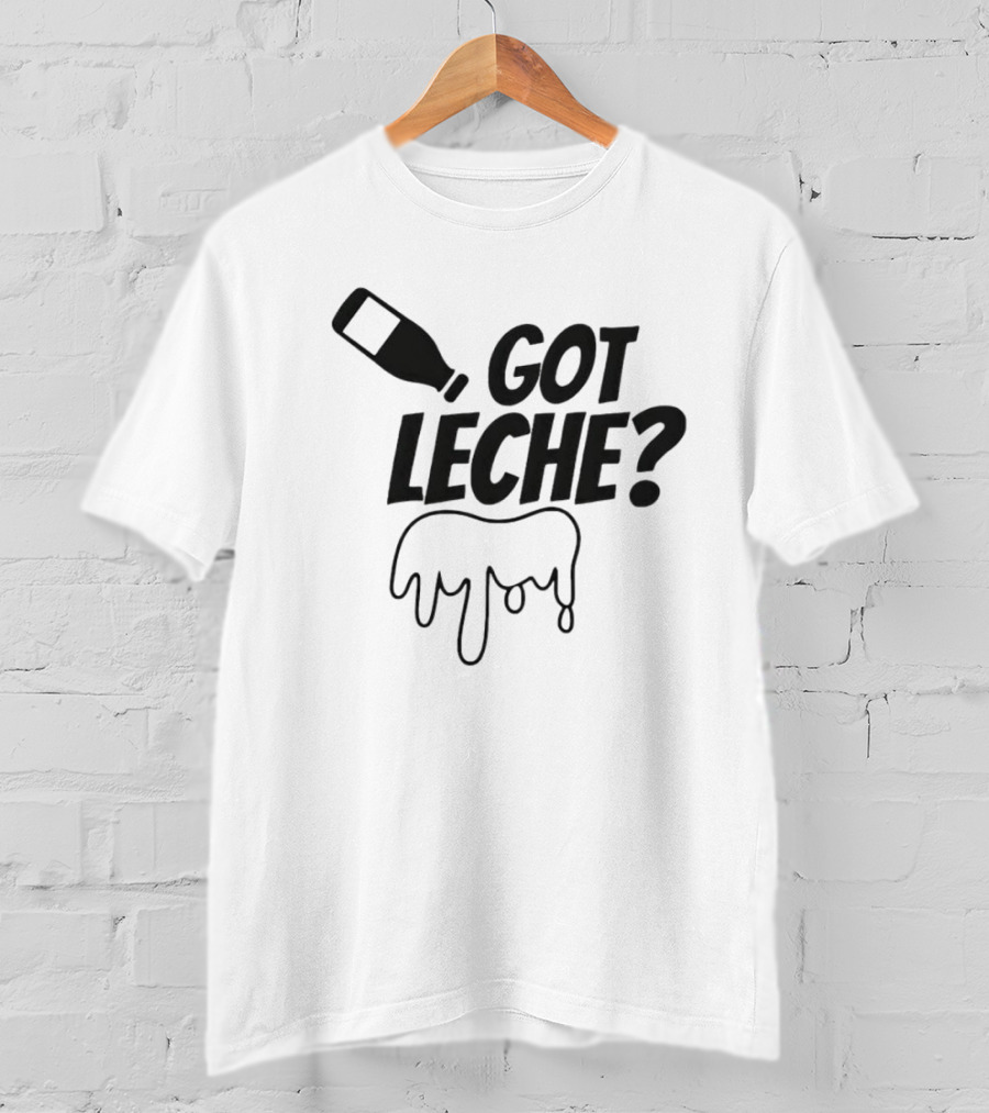Got Leche Milk Bottle Dripping Illustration Gabby B T-Shirt