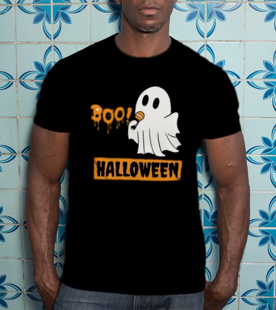 Happy Halloween Boo Cute Singing Ghost Halloween T-Shirt