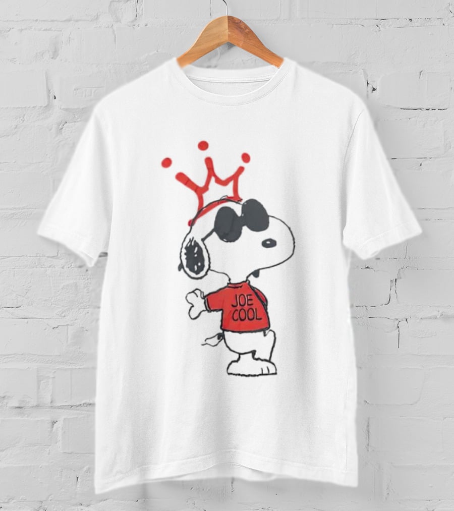 Peanuts Snoopy Joe Cool With Crown Iconic T-Shirt