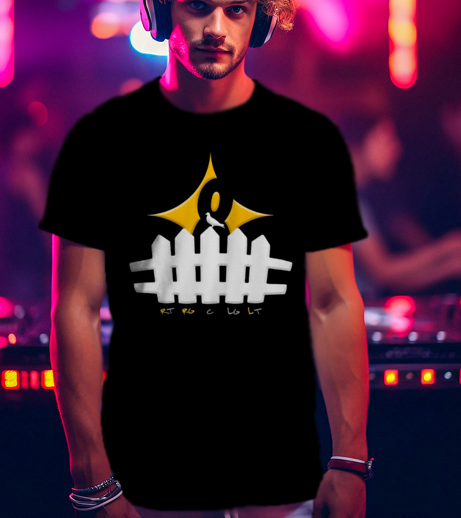 Steelers Kenny Pickett Pickett Fence RT RG C LG LT T-Shirt