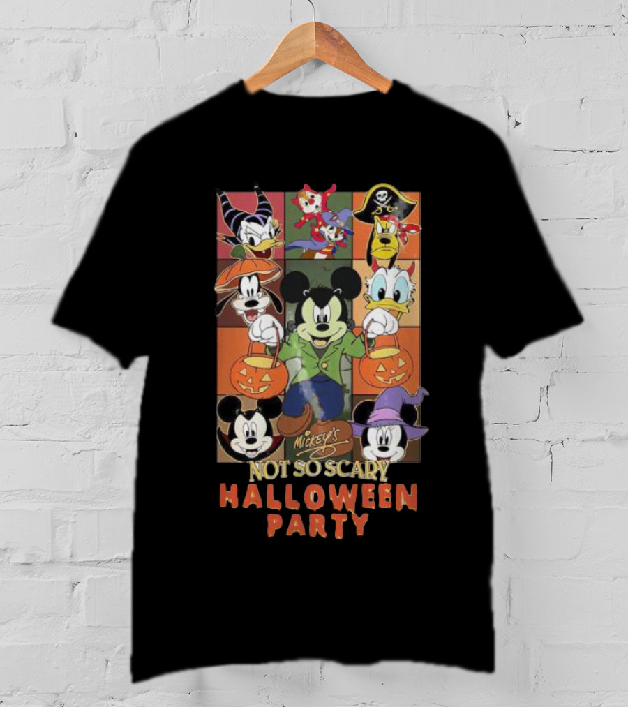 Mickey's Not So Scary Halloween Party Disney Characters T-Shirt