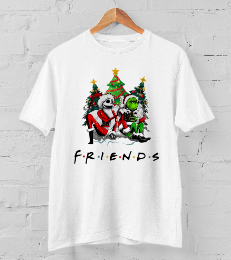 Grinch Santa Nightmare Christmas Friends T-Shirt