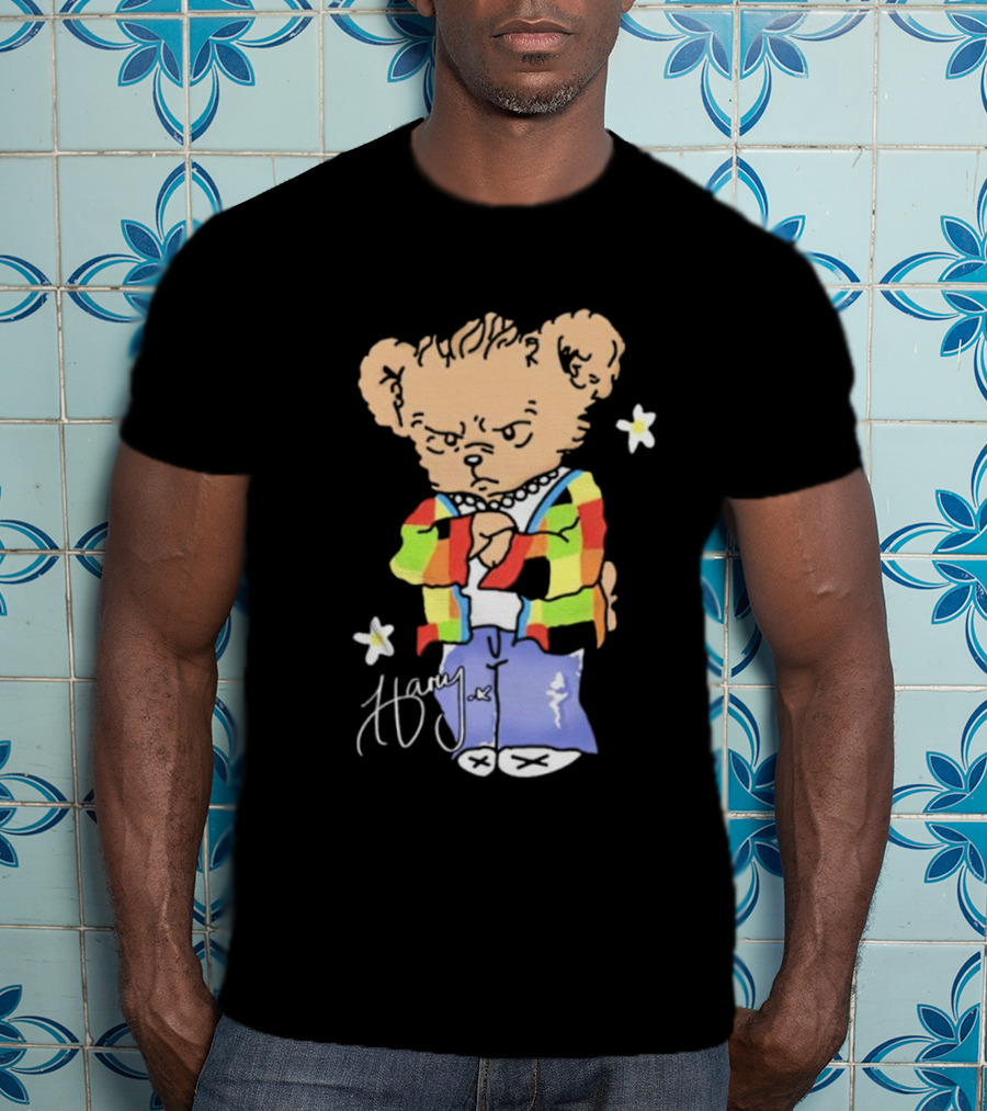 Teddy Bear Harry With Colorful Jacket And Signature T-Shirt