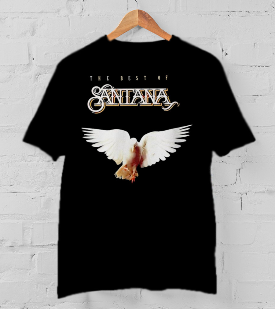 Santana Best Of Album Cover With White Dove T-Shirt