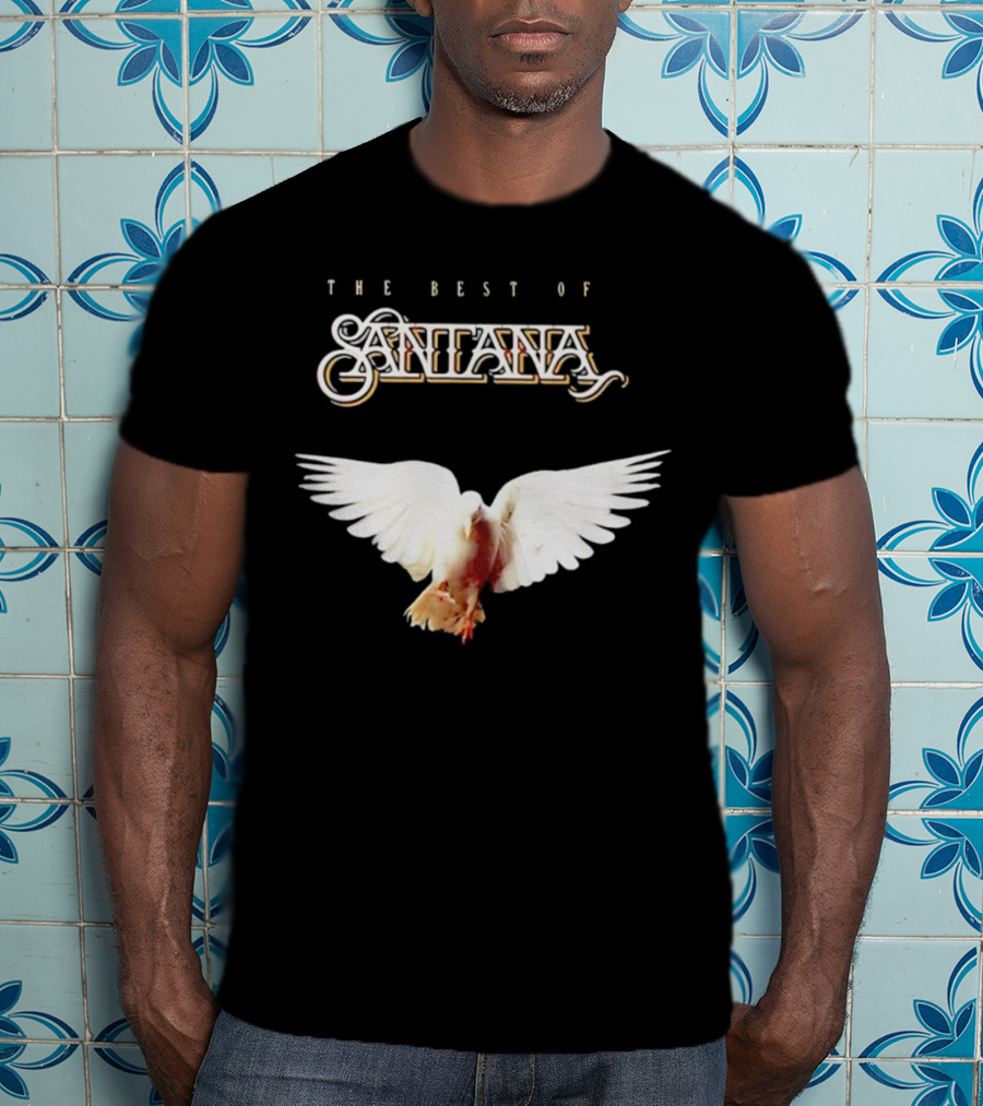 Santana Best Of Album Cover With White Dove T-Shirt