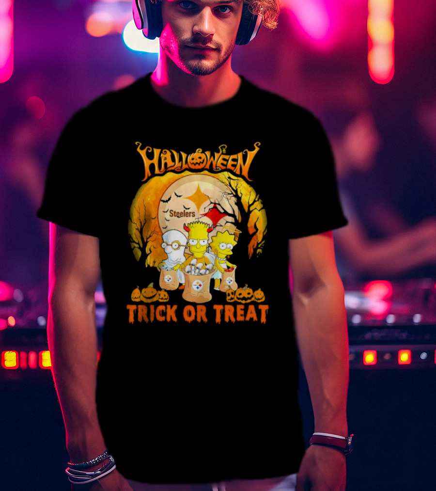 Halloween Steelers Trick Or Treat The Simpson T-Shirt