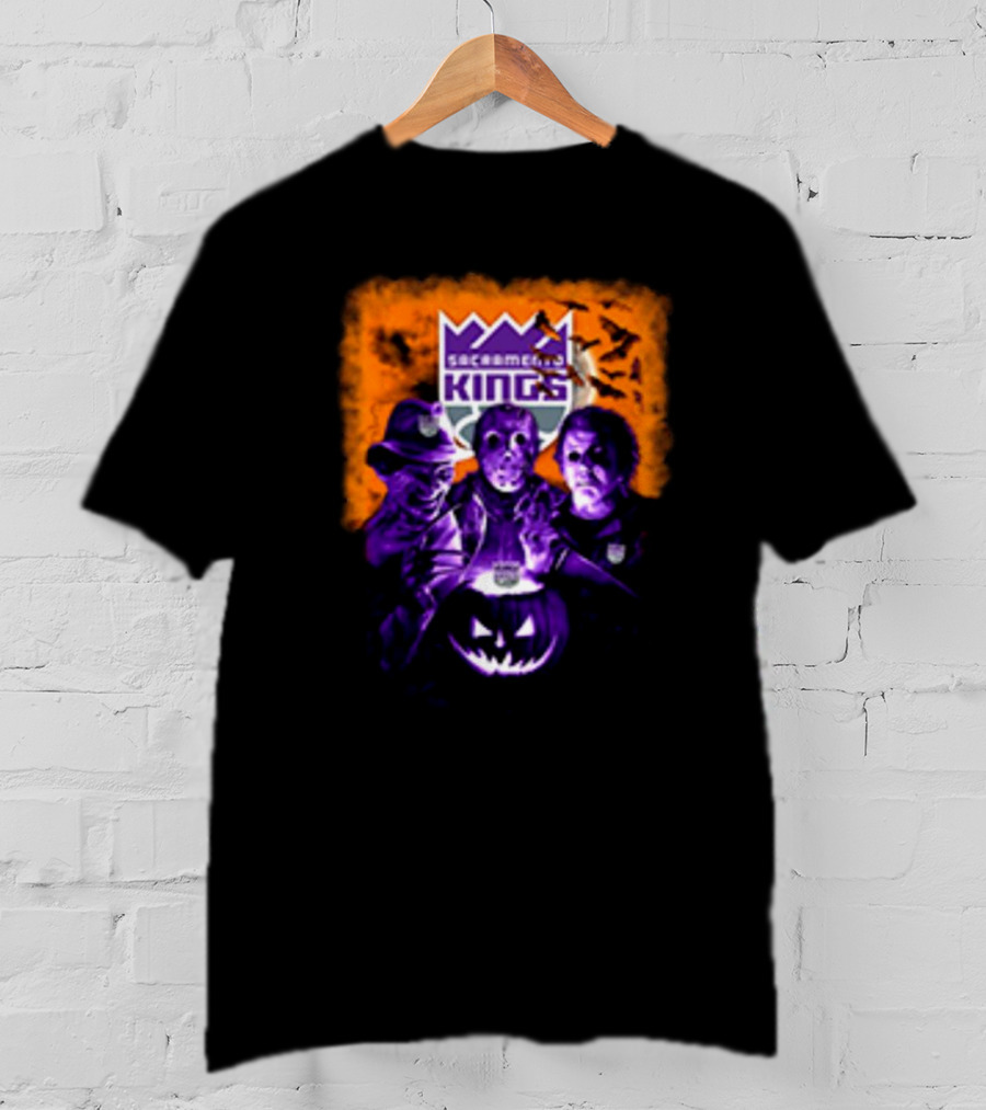 Freddy Krueger Jason Voorhees Michael Myers Sacramento Kings Halloween Horror Movies T-Shirt