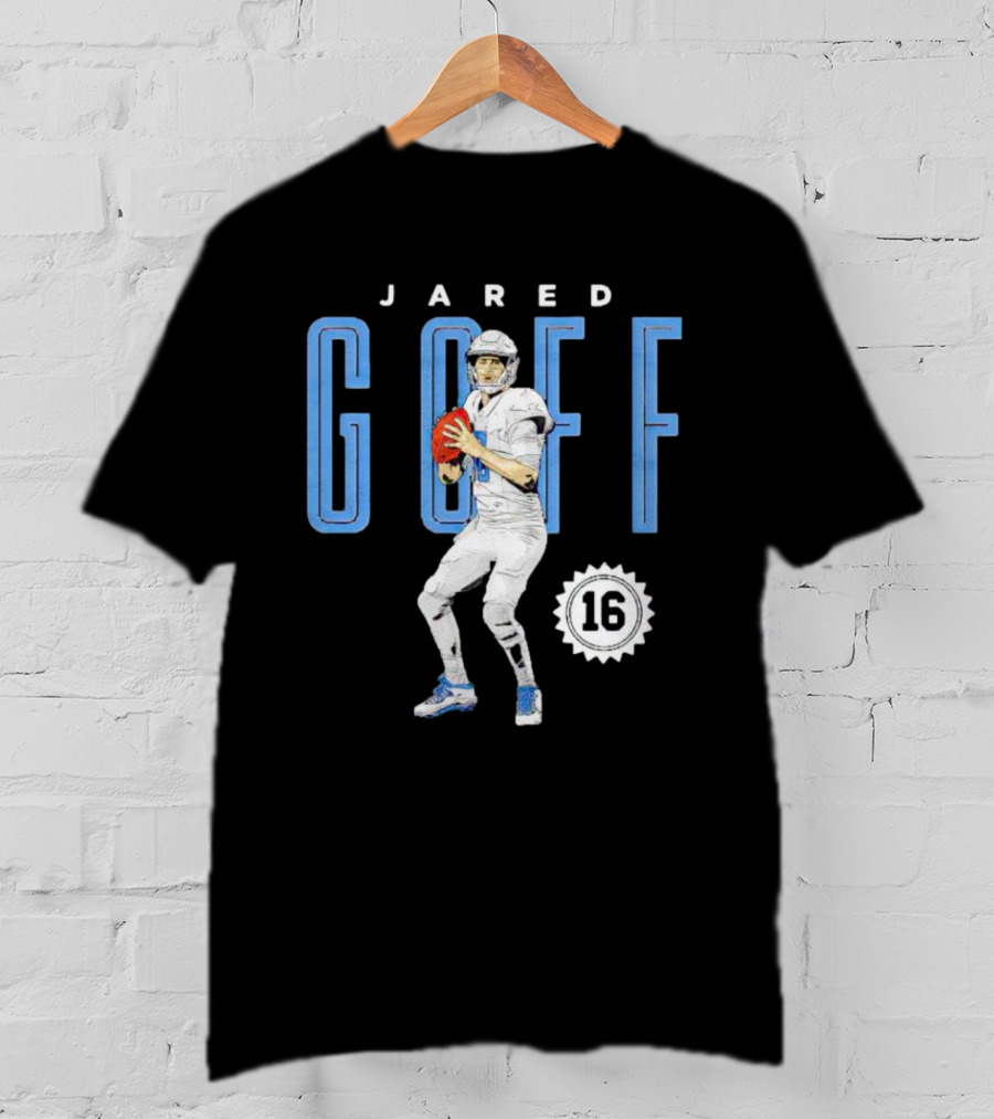 Jared Goff Detroit Lions Number 16 T-Shirt