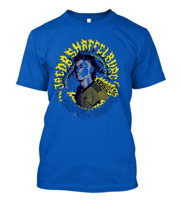 Nashvillesc Jacob Shaffelburg Yellow Lightning Silhouette Tennessee T-Shirt