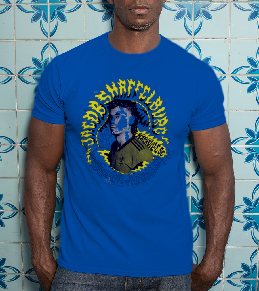 Nashvillesc Jacob Shaffelburg Yellow Lightning Silhouette Tennessee T-Shirt