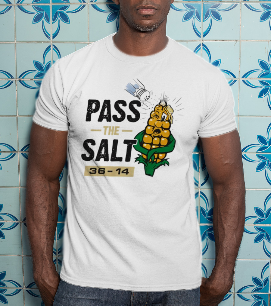 Pass The Salt 36-14 Anti-Nebraska Colorado Corn Husk Visual T-Shirt