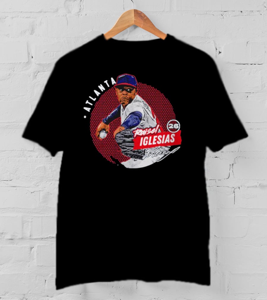Raisel Iglesias Atlanta Baseball Dots Pitcher 26 T-Shirt