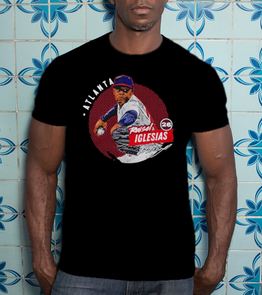 Raisel Iglesias Atlanta Baseball Dots Pitcher 26 T-Shirt
