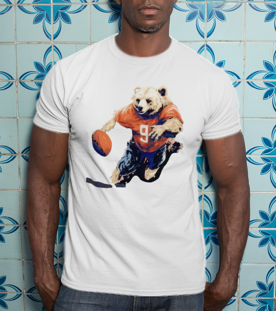 Staley Da Bear Chicago Bears Football Bear Jersey Number 9 T-Shirt