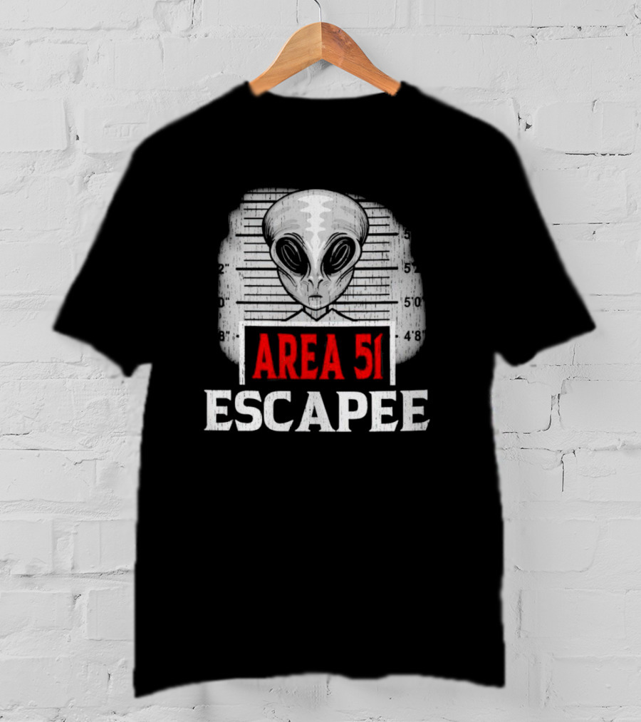 Area 51 Escapee Alien Mugshot T-Shirt