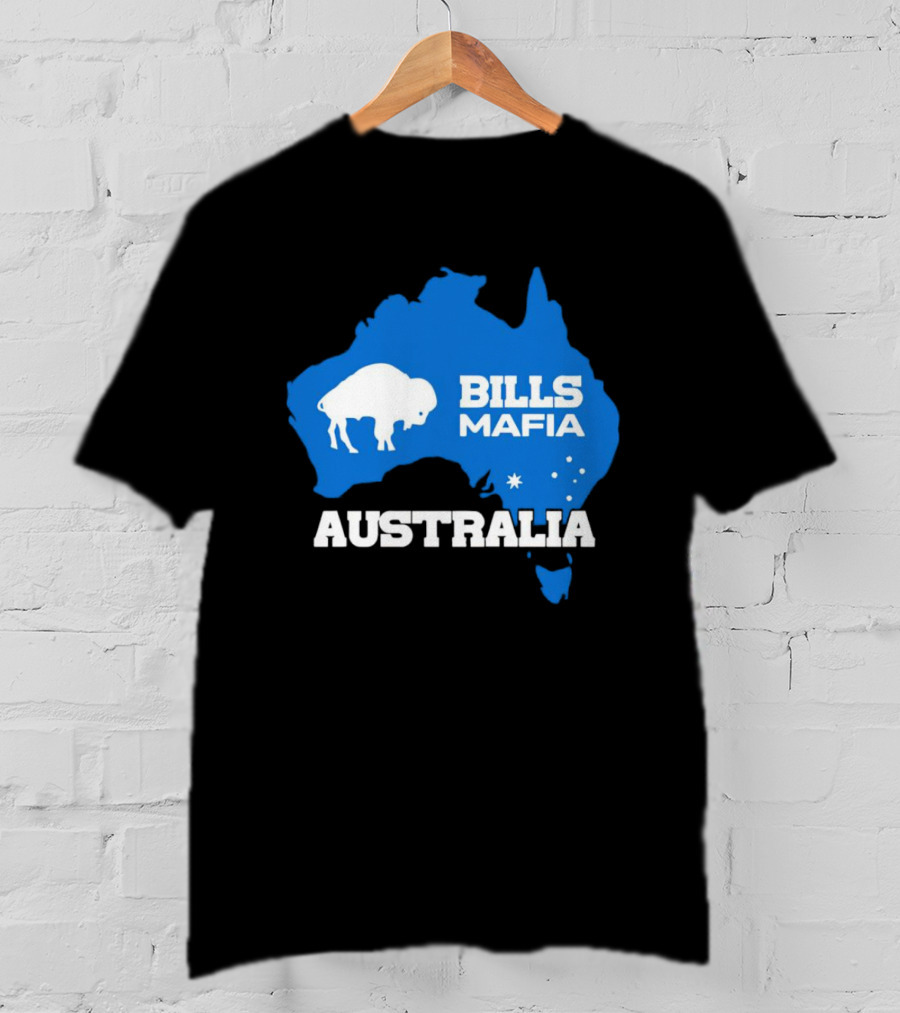 Bills Mafia Australia Buffalo Map T-Shirt
