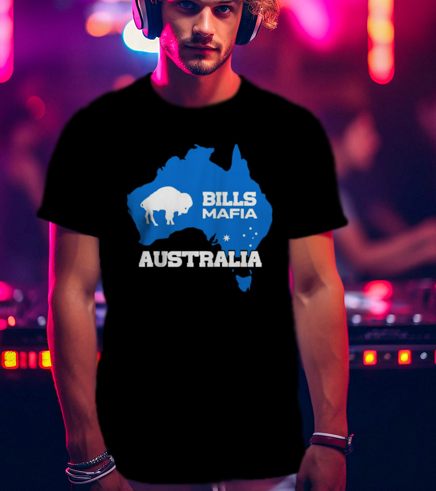Bills Mafia Australia Buffalo Map T-Shirt