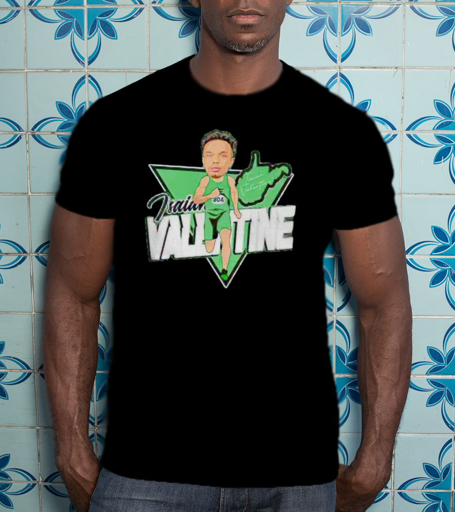Isaiah Valentine 304 Racer Caricature Signature West Virginia Map T-Shirt