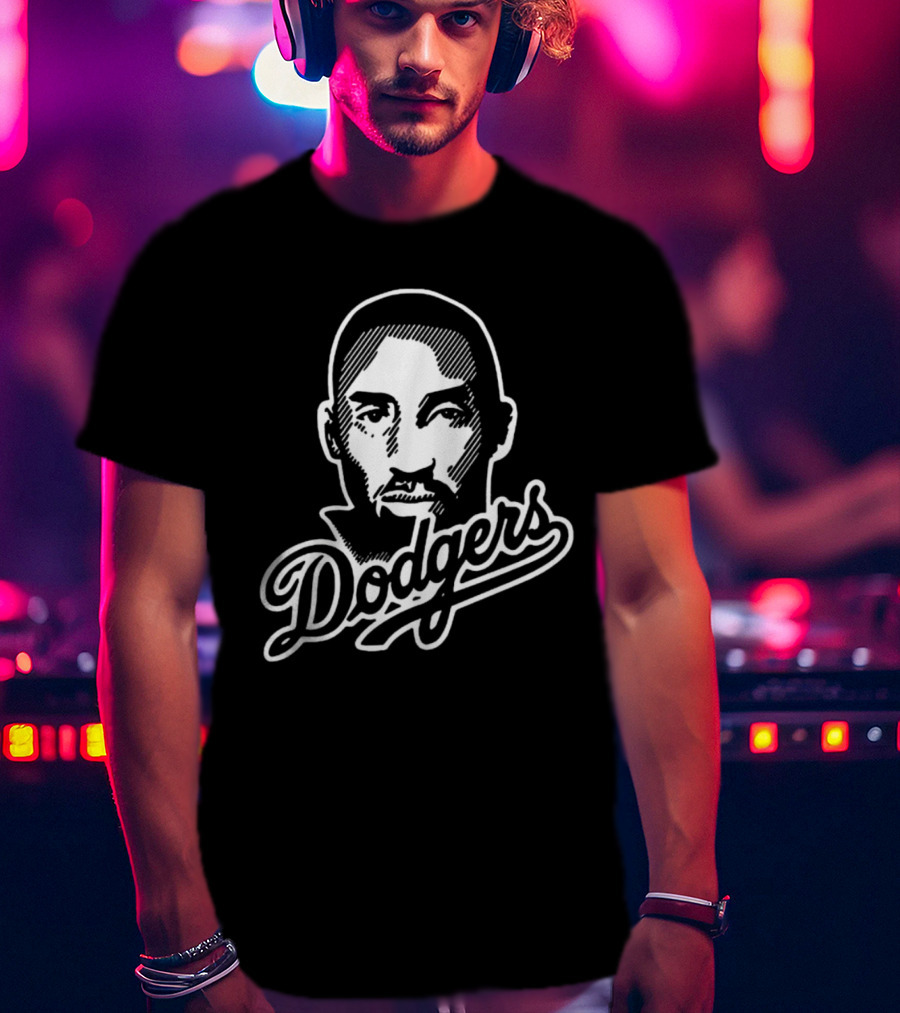 Kobe Bryant Dodgers Face T-Shirt