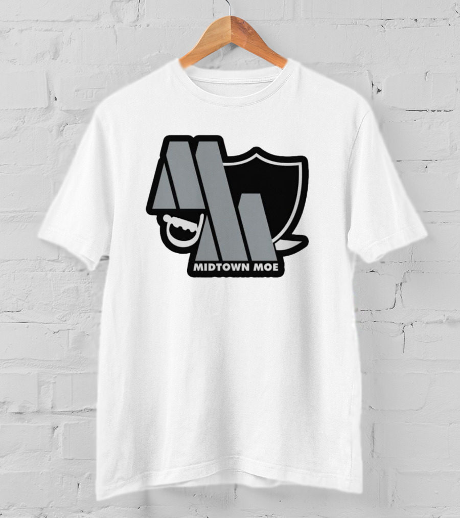 Raiders Midtown Moe Logo With Shield And Teeth T-Shirt