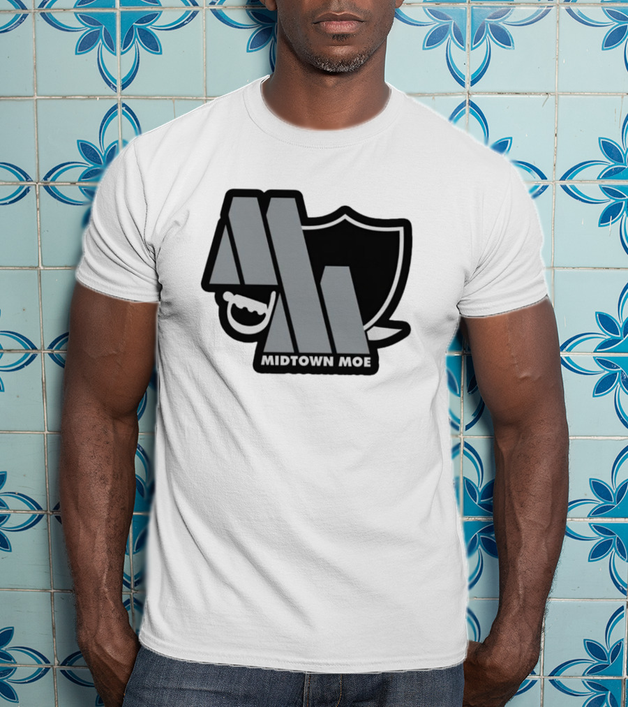 Raiders Midtown Moe Logo With Shield And Teeth T-Shirt