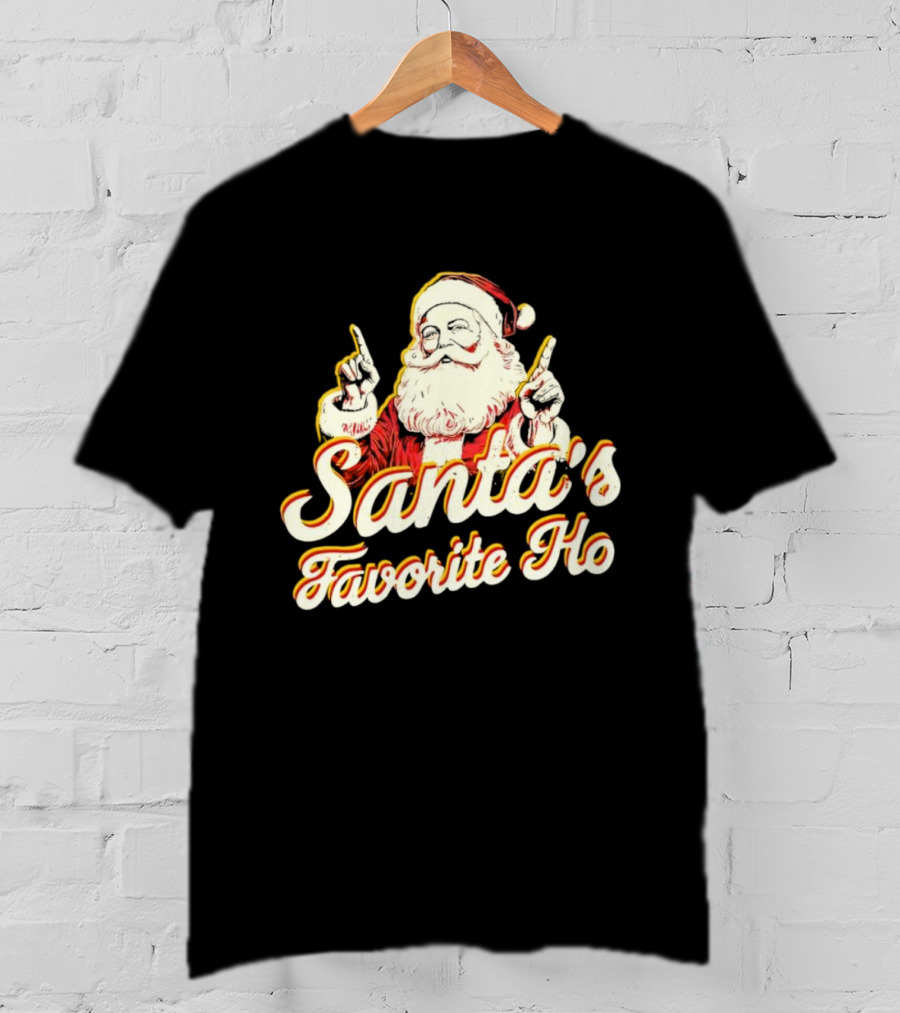 Santa’s Favorite Ho Santa Claus Retro T-Shirt