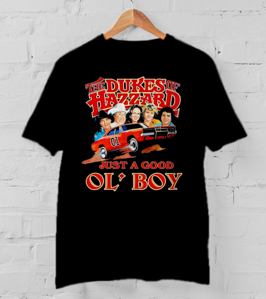 The Dukes Of Hazzard 1969 Dodge Charger Just A Good Ol' Boy Retro TV Car And Characters T-Shirt