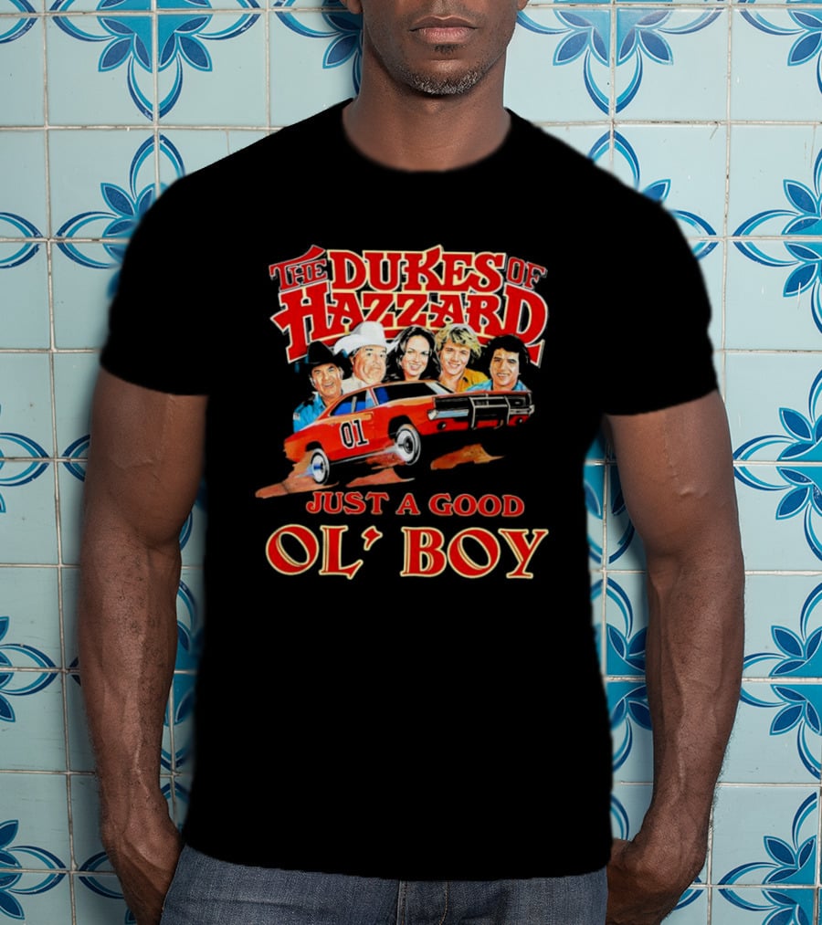 The Dukes Of Hazzard 1969 Dodge Charger Just A Good Ol' Boy Retro TV Car And Characters T-Shirt