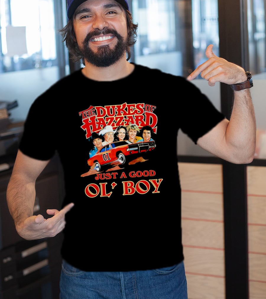 The Dukes Of Hazzard 1969 Dodge Charger Just A Good Ol' Boy Retro TV Car And Characters T-Shirt