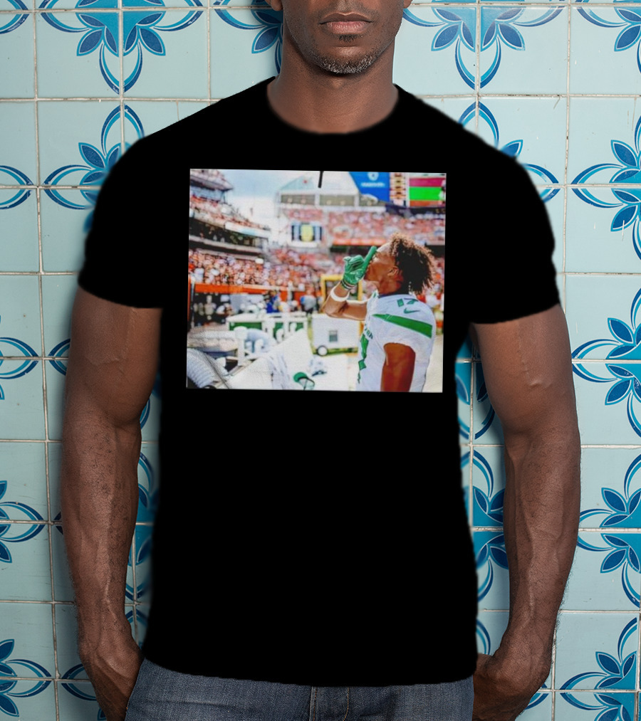 Trending Garrett Wilson Shhh Football Silence T-Shirt