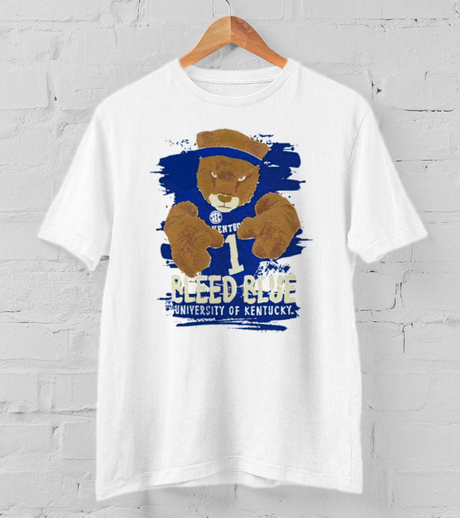 Bleed Blue University Of Kentucky Sideline Mascot T-Shirt