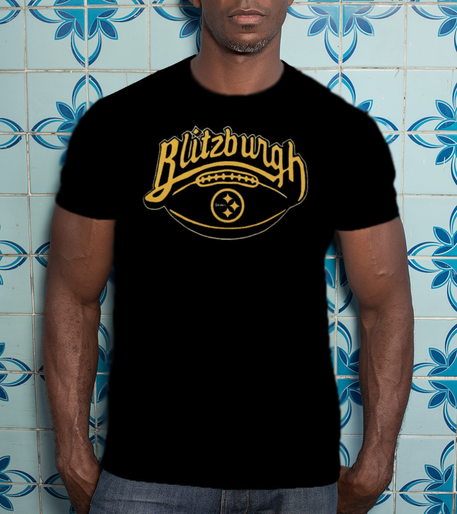 Blitzburgh Steelers Football Black And Gold T-Shirt