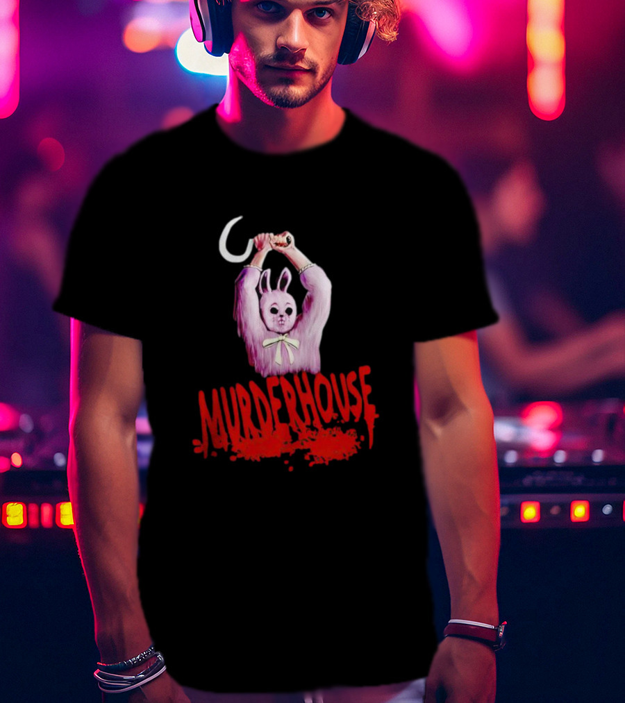 Murder House Pink Bunny With Sickle T-Shirt