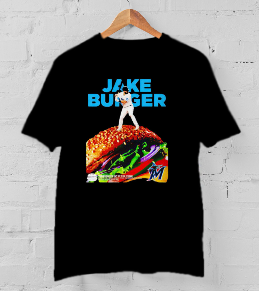 Jake Burger Miami Marlins Out Of This World T-Shirt