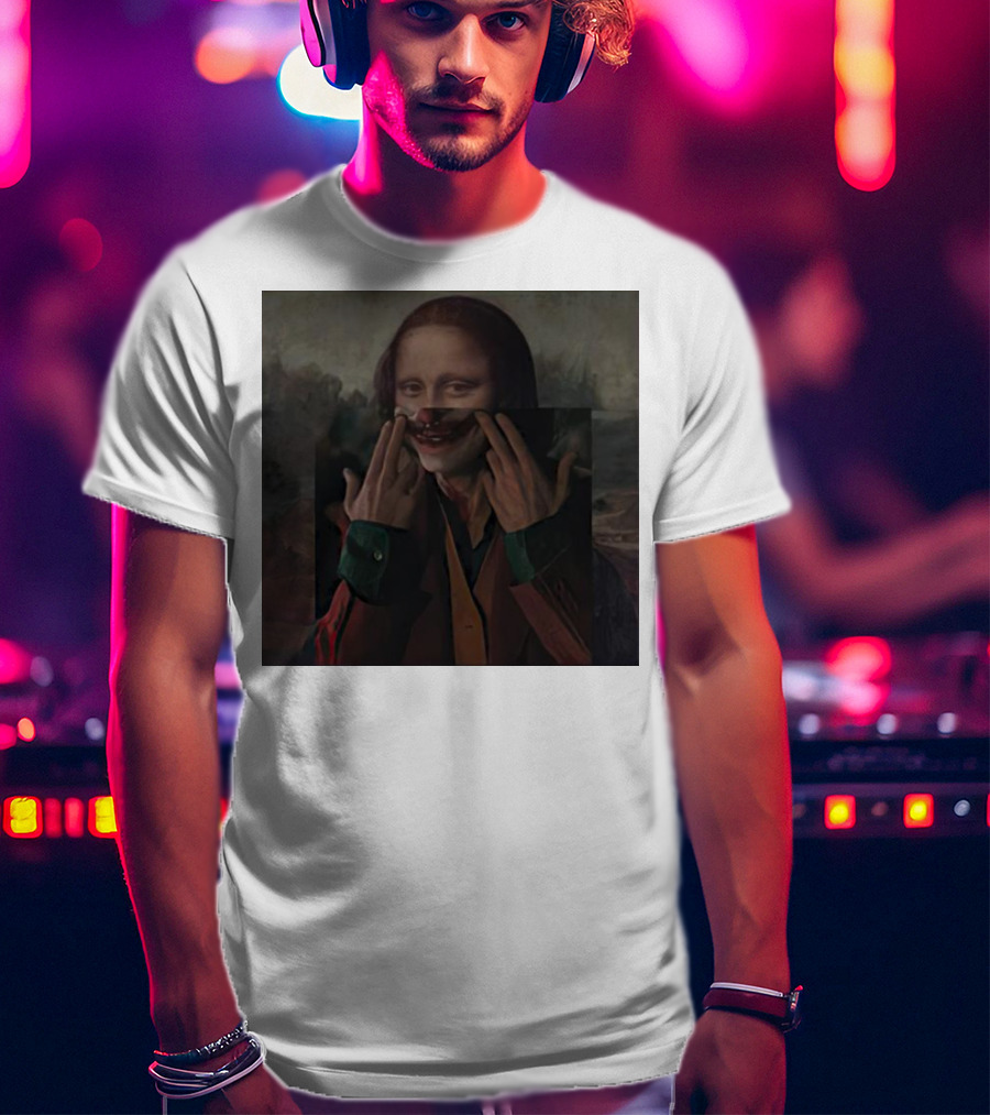 Mona Lisa Joker Crossover Fusion T-Shirt