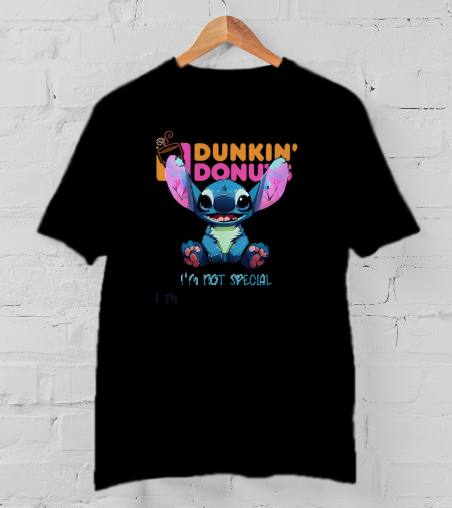 Stitch Dunkin' Donuts I'm Not Special I'm T-Shirt