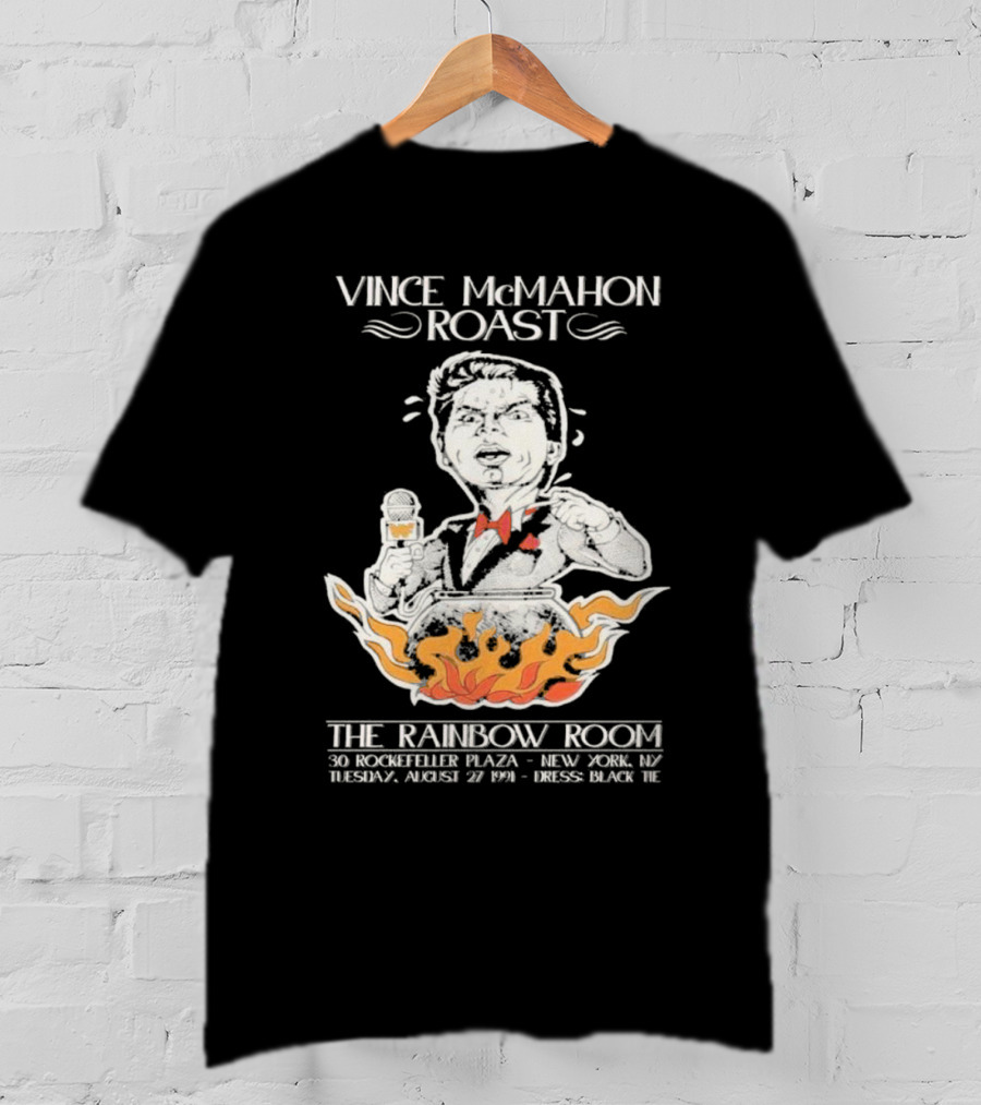 Vince McMahon Roast The Rainbow Room August 27 1974 New York Black Tie Event T-Shirt