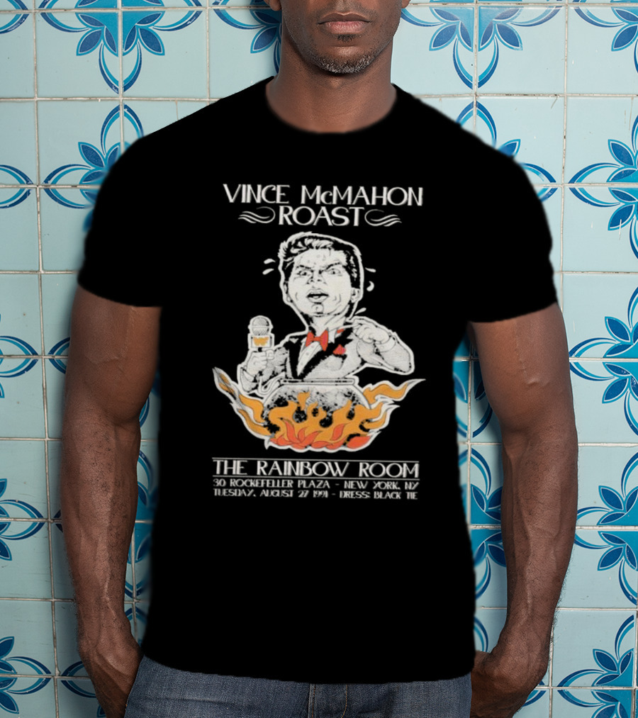 Vince McMahon Roast The Rainbow Room August 27 1974 New York Black Tie Event T-Shirt