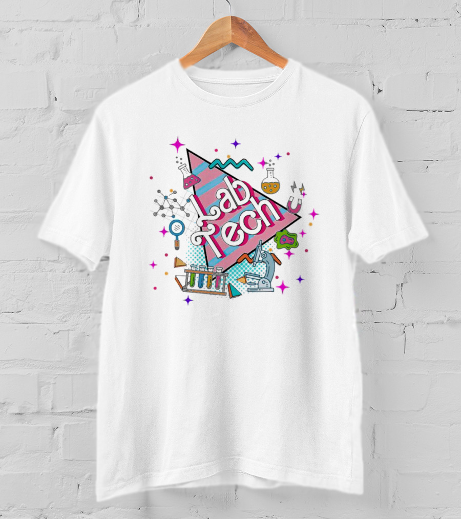 Lab Tech Chemistry Microscope Science T-Shirt