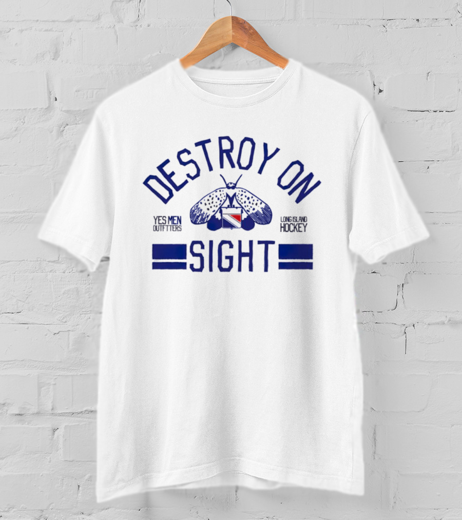 Destroy On Sight Yes Men Outfitters Long Island Hockey T-Shirt