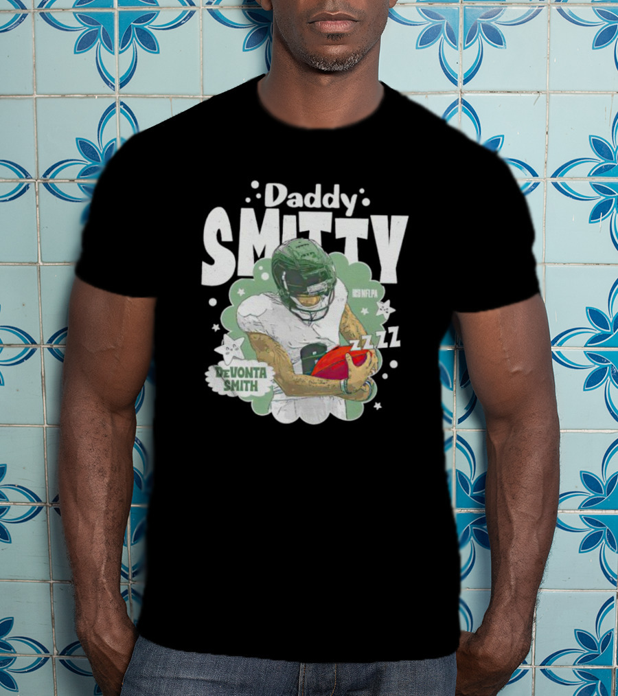 Daddy Smitty Devonta Smith NFLPA Zzzzz Football Star T-Shirt