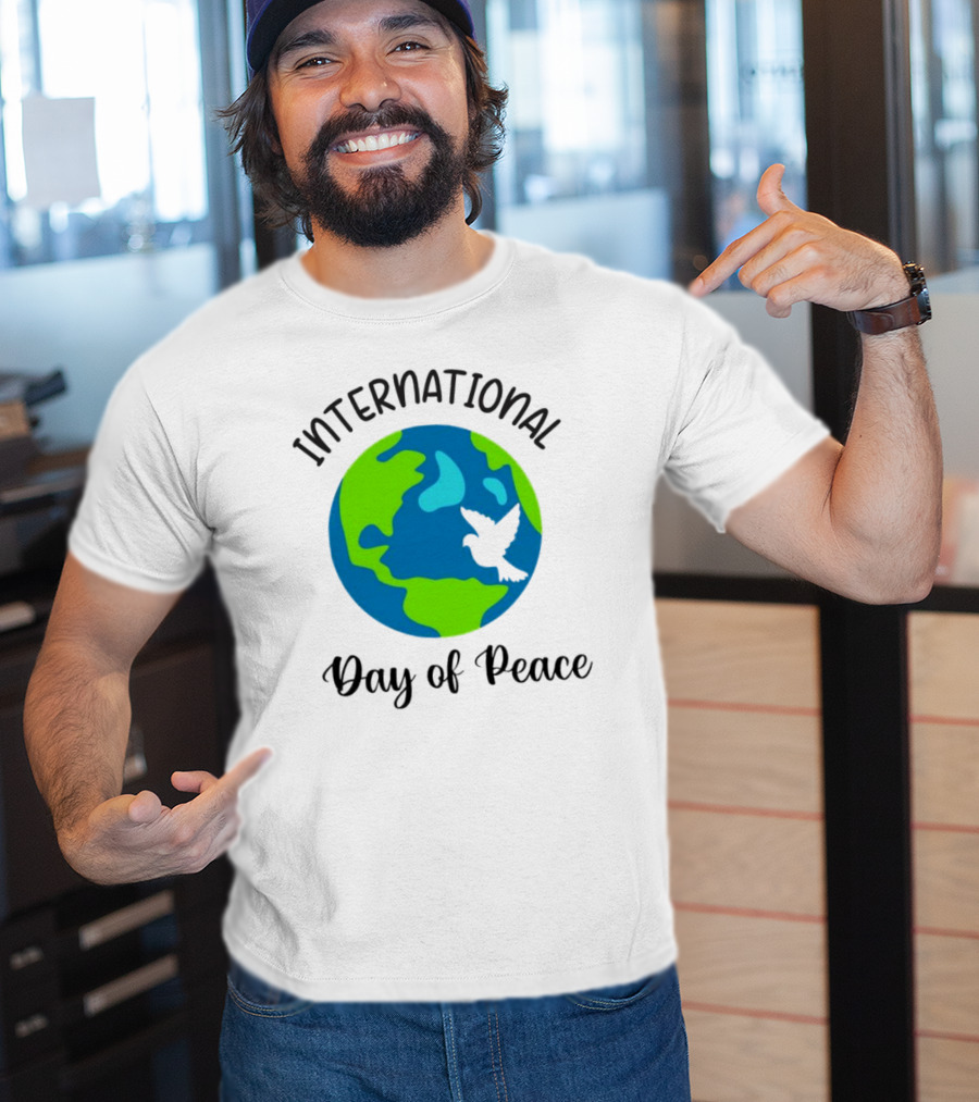 International Day Of Peace Earth With Dove T-Shirt